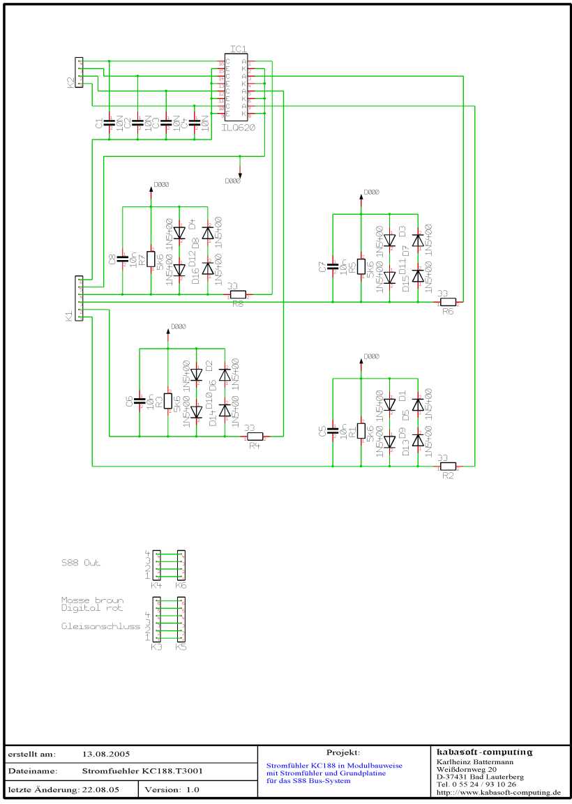 Schaltplan des Stromf�hlers