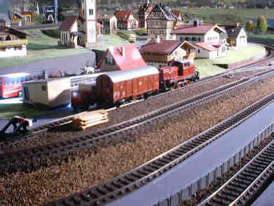 Rangierarbeiten im Bahnhof Kreuzeck