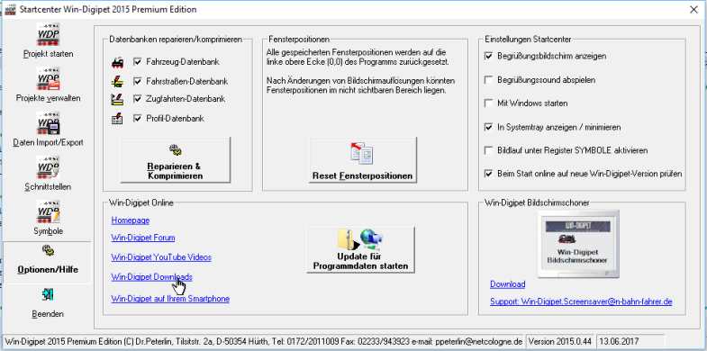 Startcenter - WDP-Downloads