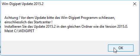 Startcenter schließen