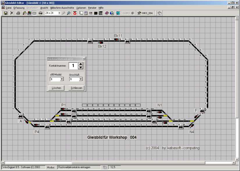Das fertige Gleisbild