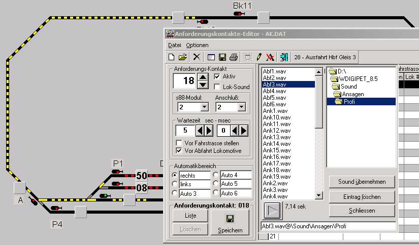 Ausfahrt aus Gleis 3
