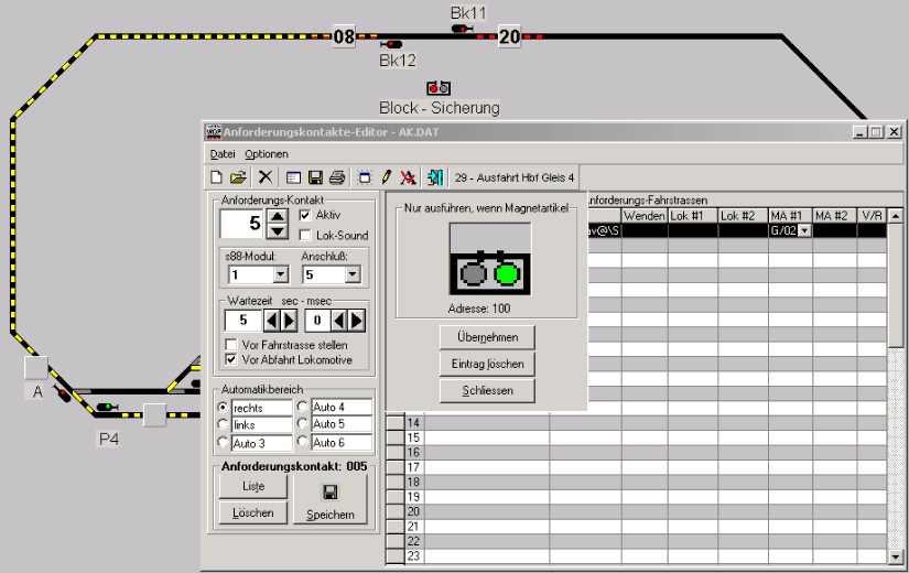 �nderunge in der AK-Datei