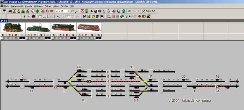 Gleisbild aus Win-Digipet