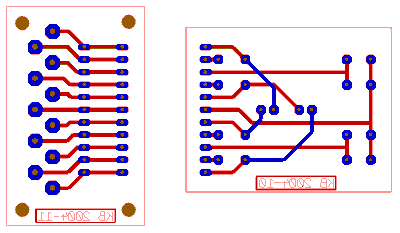 Platinen-Layout für Spulen und Reed-Schalter
